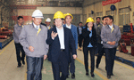 西安市委常委、常務副市長岳華峰蒞臨西瑪電機調研指導。——西安博匯儀器儀表有限公司